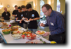 Le buffet marque le dbut du Festival.