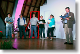 Le jury rassembl sur scne