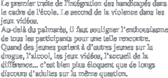 Le premier traite de l'intgration